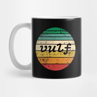 Very cool retro style vulf vulfpeck distressed design Mug